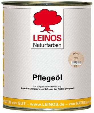 Leinos 286 Pflegeöl 202 Weiß 0,75 Liter