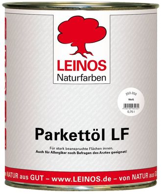 Leinos 253 Parkettöl LF 202 Weiß 0,75 Liter