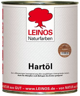 Leinos 240 Hartöl für Innen 062 Nussbaum 0,75 l