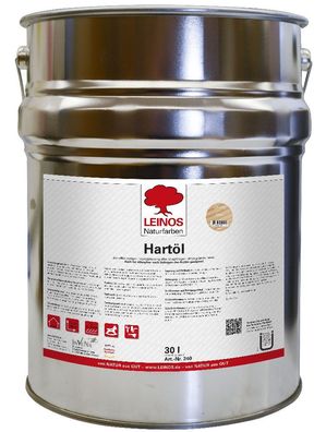 Leinos 240 Hartöl für Innen 002 Farblos 30 l