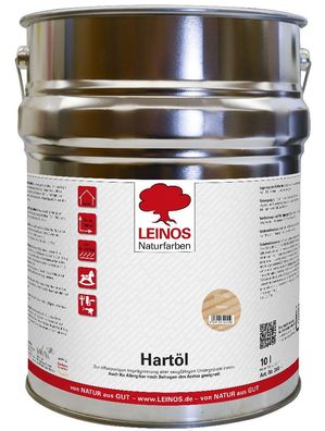 Leinos 240 Hartöl für Innen 002 Farblos 10 l