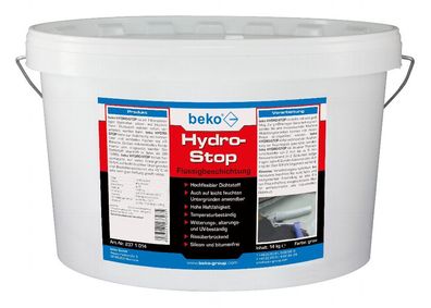 Beko Hydro-Stop Flüssigbeschichtung halbflüssig 14 kg Eimer
