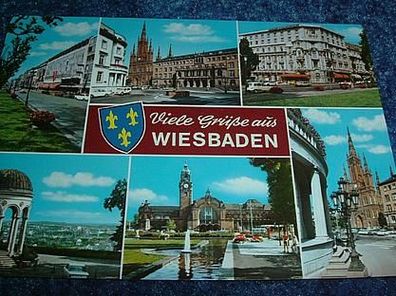 2543/ Ansichtskarte-Viele Grüße aus Wiesbaden