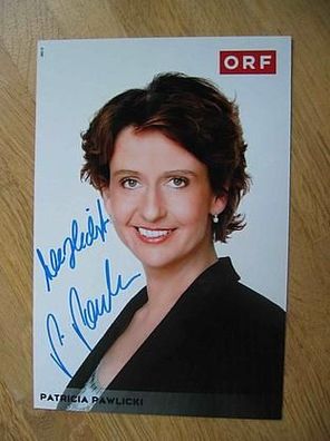 ORF Fernsehmoderatorin Patricia Pawlicki - Autogramm!