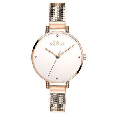 s. Oliver Damen Uhr Armbanduhr Edelstahl SO-3552-MQ