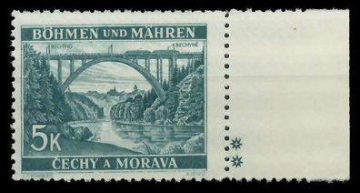 BÖHMEN MÄHREN 1939-1940 Nr 57bPlSt2R postfrisch X82699A