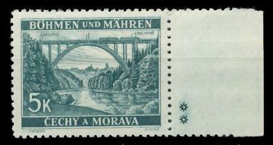 BÖHMEN MÄHREN 1939-1940 Nr 57bPlSt2R postfrisch X8269A6
