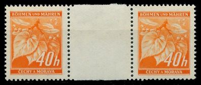 BÖHMEN MÄHREN 1939-1940 Nr 38ZW postfrisch ZW-STEG PAAR X8269FE