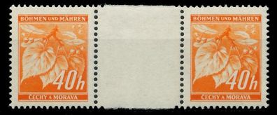 BÖHMEN MÄHREN 1939-1940 Nr 38ZW postfrisch ZW-STEG PAAR X82820A