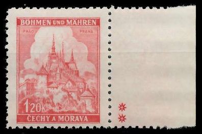 BÖHMEN MÄHREN 1941 Nr 68bPlSt2R postfrisch X828502