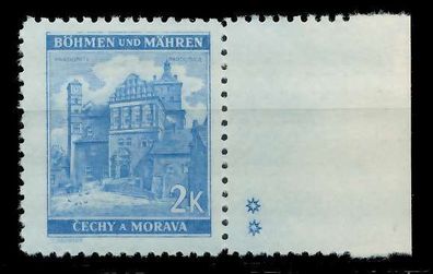 BÖHMEN MÄHREN 1941 Nr 70bPlSt2R postfrisch X82855A