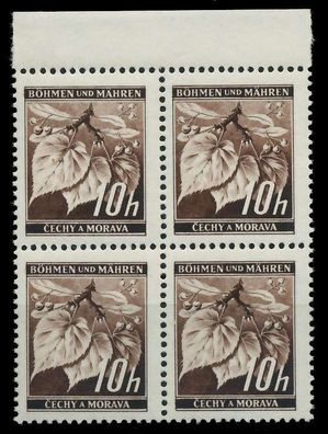 BÖHMEN MÄHREN 1939-1940 Nr 21 postfrisch Viererblock OR X82881A