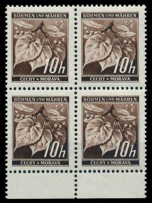 BÖHMEN MÄHREN 1939-1940 Nr 21 postfrisch Viererblock UR X828842