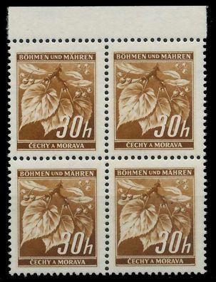 BÖHMEN MÄHREN 1941 Nr 64 postfrisch Viererblock ORA X828912