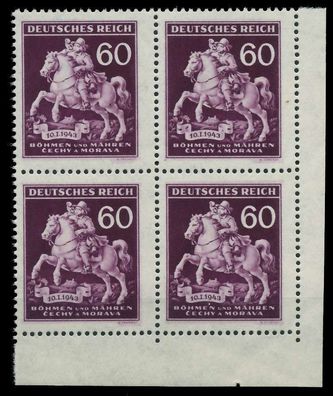 BÖHMEN MÄHREN 1943 Nr 113IV + 113V 113 postfrisch VIE X82AC22