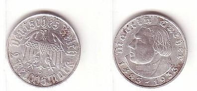 2 Mark Silber Münze Martin Luther 1933 D Jäger 352