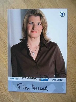 WDR Fernsehmoderatorin Tina Hassel - handsigniertes Autogramm!!!