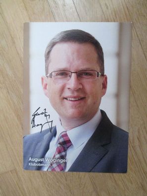 Österreich ÖVP Klubobmann August Wöginger - handsigniertes Autogramm!!!
