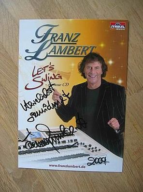 Schlagerstar Franz Lambert - handsigniertes Autogramm!