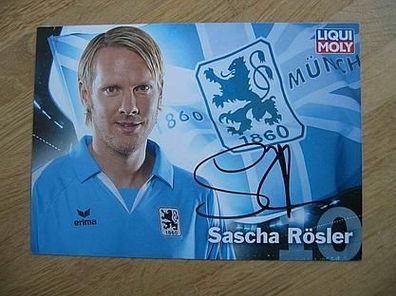 TSV 1860 München Saison 09/10 Sascha Rösler Autogramm