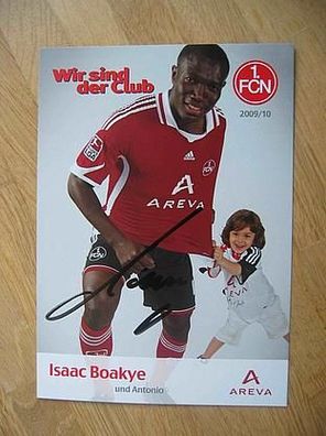 1. FC Nürnberg Saison 09/10 Isaac Boakye - Autogramm!