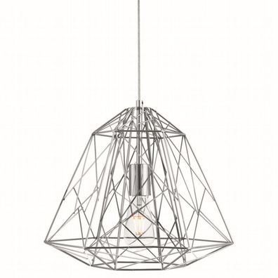 Kunstvolle Vintage Pendelleuchte in Chrom E27 Hängeleuchte Ø39cm Beleuchtung NEU