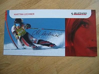 Skistar Martina Lechner - handsigniertes Autogramm!