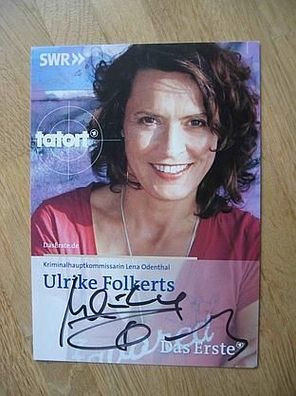 Tatort Schauspielerin Ulrike Folkerts - handsigniertes Autogramm!!!
