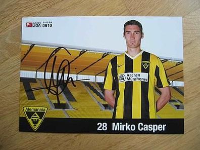 Alemannia Aachen Saison 09/10 Mirko Casper Autogramm!