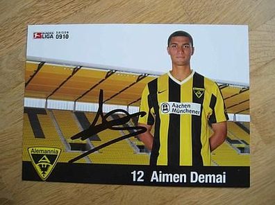 Alemannia Aachen Saison 09/10 Aimen Demai Autogramm!