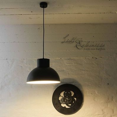Loft Pendelleuchte in weiß schwarz Vintage Lampe Hängeleuchte Esszimmer