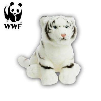 WWF Plüschtier Weißer Tiger (30cm) Kuscheltier Raubtier Großkatze Lebensecht