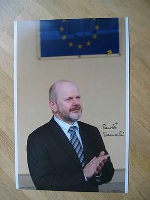 EU Kommissar Pawel Samecki - handsigniertes Autogramm!