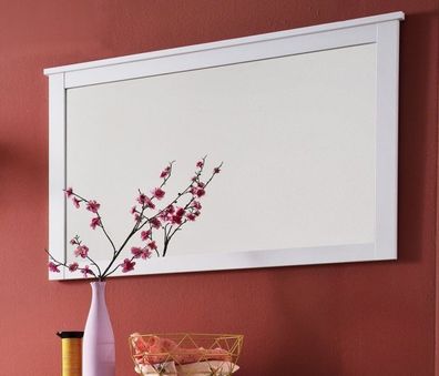 Wandspiegel Ole in weiß Spiegel für Flur Diele und Garderobe 91 x 62 cm Ole