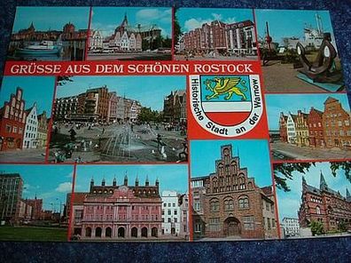 2675/ Ansichtskarte-Grüße aus dem schönen Rostock