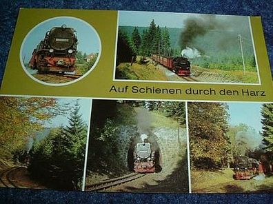 2738/ Ansichtskarte-Auf Schienen durch den Harz