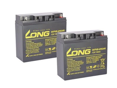 Akkusatz kompatibel PU220 UPS Battery Pack 2x 12V 18Ah AGM Blei wie 17Ah USV VdS