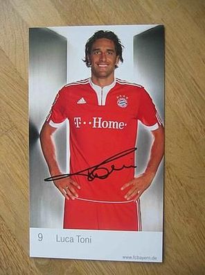FC Bayern München Saison 09/10 Luca Toni Autogramm!