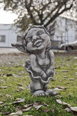 Troll Mädchen MALIN H51cm Skulptur Steinfigur Steinguss Vidroflor Kobold Gnom