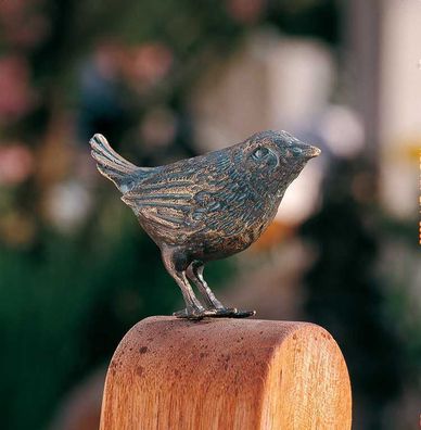 Bronzefigur Zaunkönig 6x8,5cm Rottenecker Bronze Vogel Vögel Singvogel Spatz