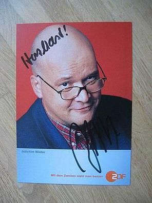 ZDF Fernsehmoderator Joachim Winter - handsigniertes Autogramm!!!