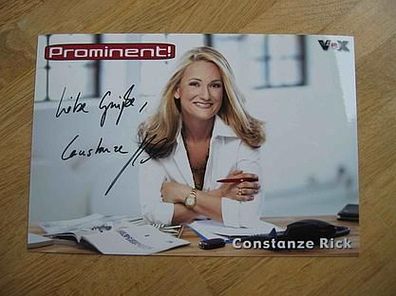 Vox Fernsehmoderatorin Constanze Rick - handsigniertes Autogramm!!!