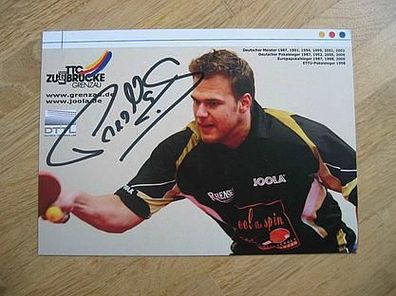 Tischtennis Bundesliga Grenzau Tomas Pavelka - handsigniertes Autogramm!!!