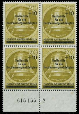 BERLIN 1956 Nr 155 HAN 615155 2 ungebraucht Viererblock H X82F086