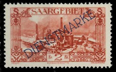 SAAR Dienstmarken Nr 21 ungebraucht X830166