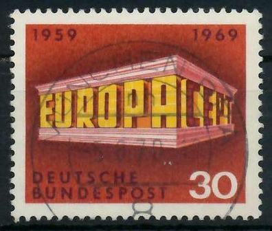 BRD BUND 1969 Nr 584 zentrisch gestempelt X83203E