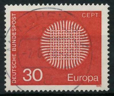 BRD BUND 1970 Nr 621 zentrisch gestempelt X832BCE