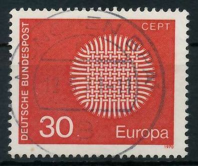 BRD BUND 1970 Nr 621 zentrisch gestempelt X832BE2