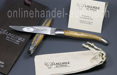 Laguiole en Aubrac L0212OLI/ FSB1 Olivenholz 12 cm Taschenmesser Messer