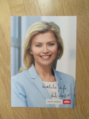 n-tv Fernsehmoderatorin Heike Boese - handsigniertes Autogramm!!!